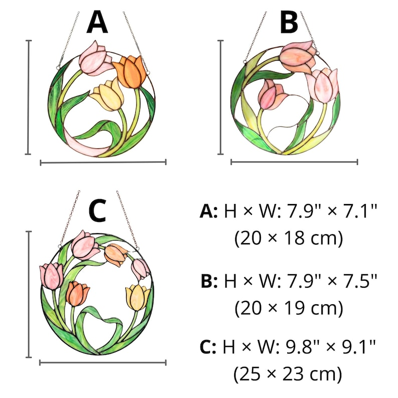 Stained Glass Tulip Bouquet