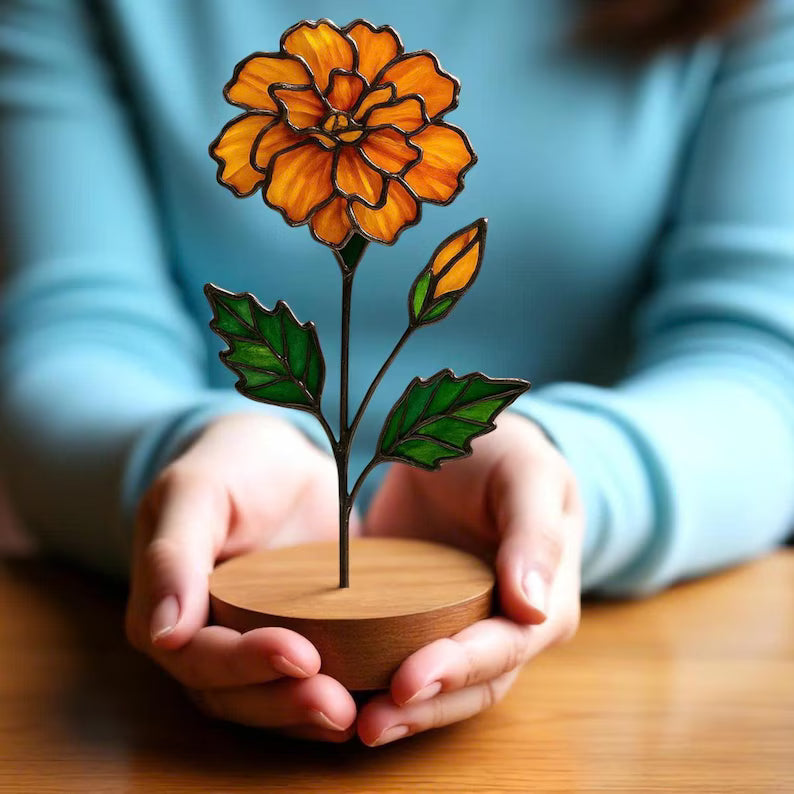 Stained Glass Birth Month Flower