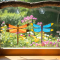 Stained Glass Dragonfly Suncatcher