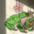 Stained Glass Frog Suncatcher